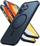 Magnetic Shockproof for iPhone 16 Case&comma;18N Mighty Magnetic&comma; 12FT Military Grade Drop Tested&comma; Fit for MagSafe&comma; Protective Hard Back Plastic Slim Phone Case for iPhone 16 6&period;1"&comma; Black Titanium