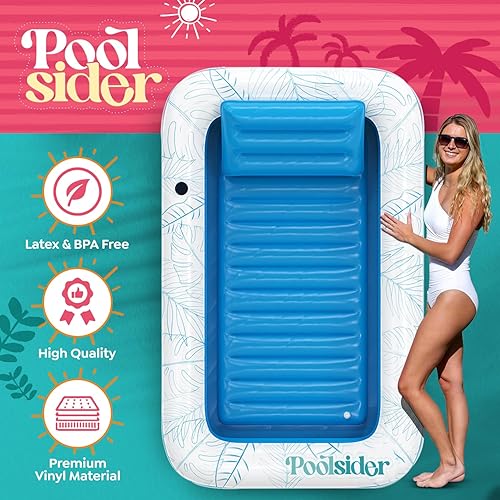 Miniatura 2 de Premium Inflatable Tanning Pool Lounger | Large Inflatable Tanning Bed for Adults - 4 in 1 Multipurpose Suntan Tub | Pool Floats Adults, Inflatable