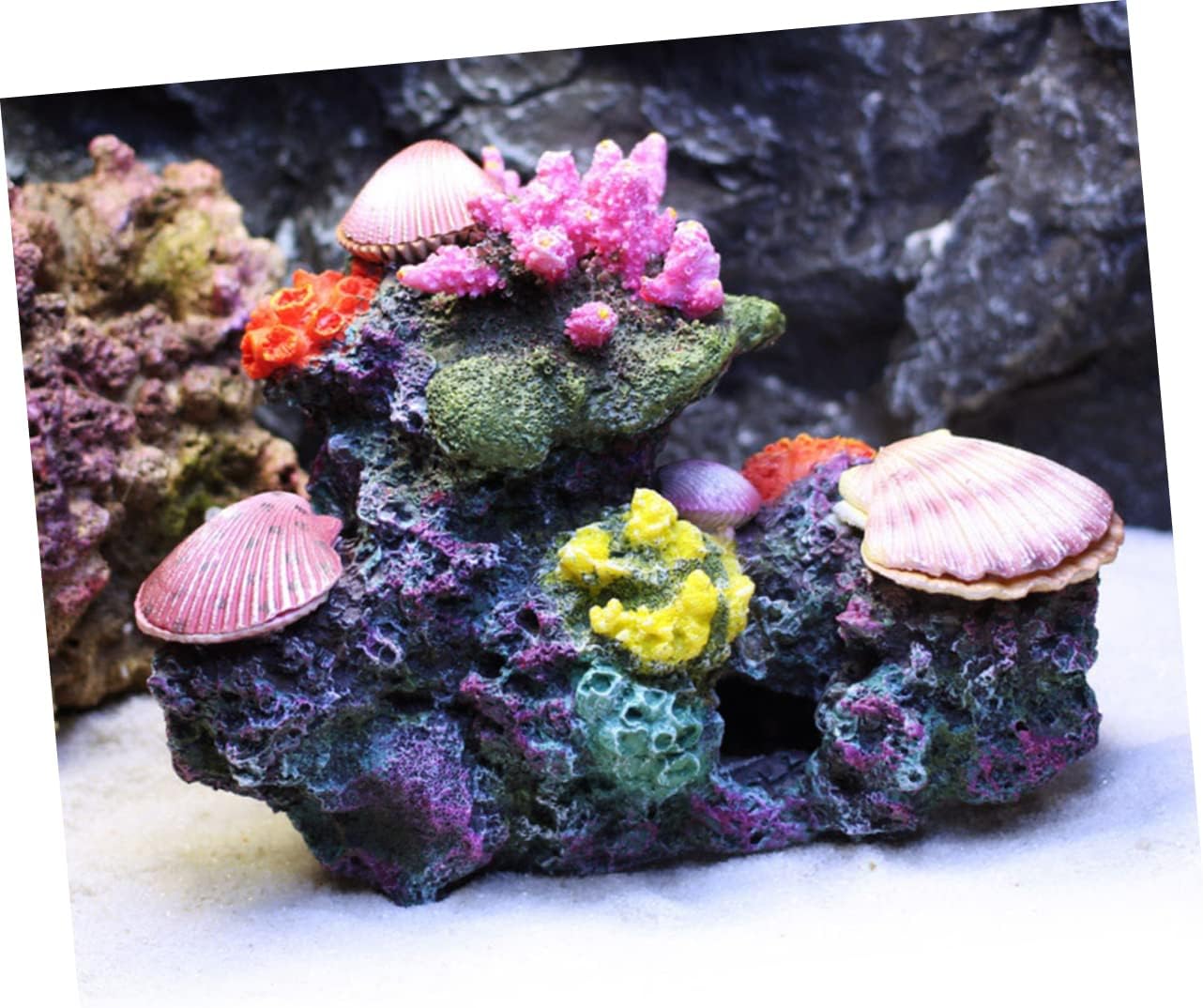 Resin Aquarium Decor Vibrant Artificial Coral for Fish Tank No Fertilizer Needed Fish Safe Easy to Clean