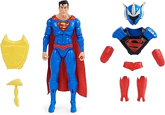 DC Comics, Superman Man of Steel Action Figure, DC Adventures, 30.48cm, 9 Accessories, Collectible Superhero Kids’ Toys for Boys and Girls, Ages 4+