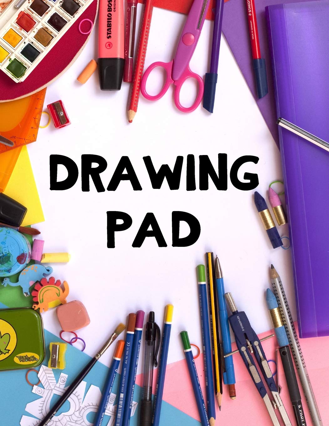 Drawing Pad: A Blank Sketch Book 110 Blank Pages For Drawing Doodling Sketching Quality Bound Cover Large Size