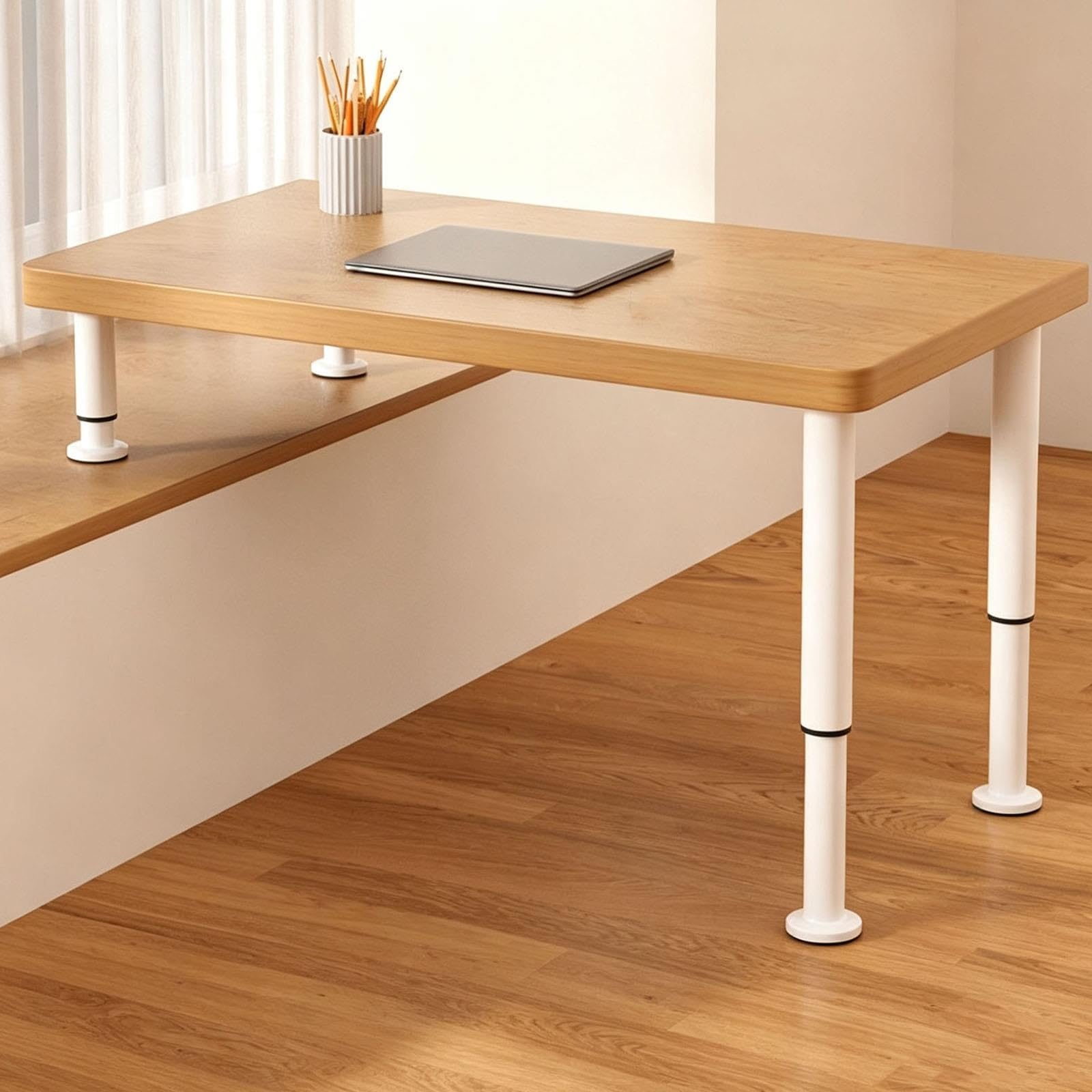 Mesa de trabajo moderna para estudio y escritura, con ajuste regulable