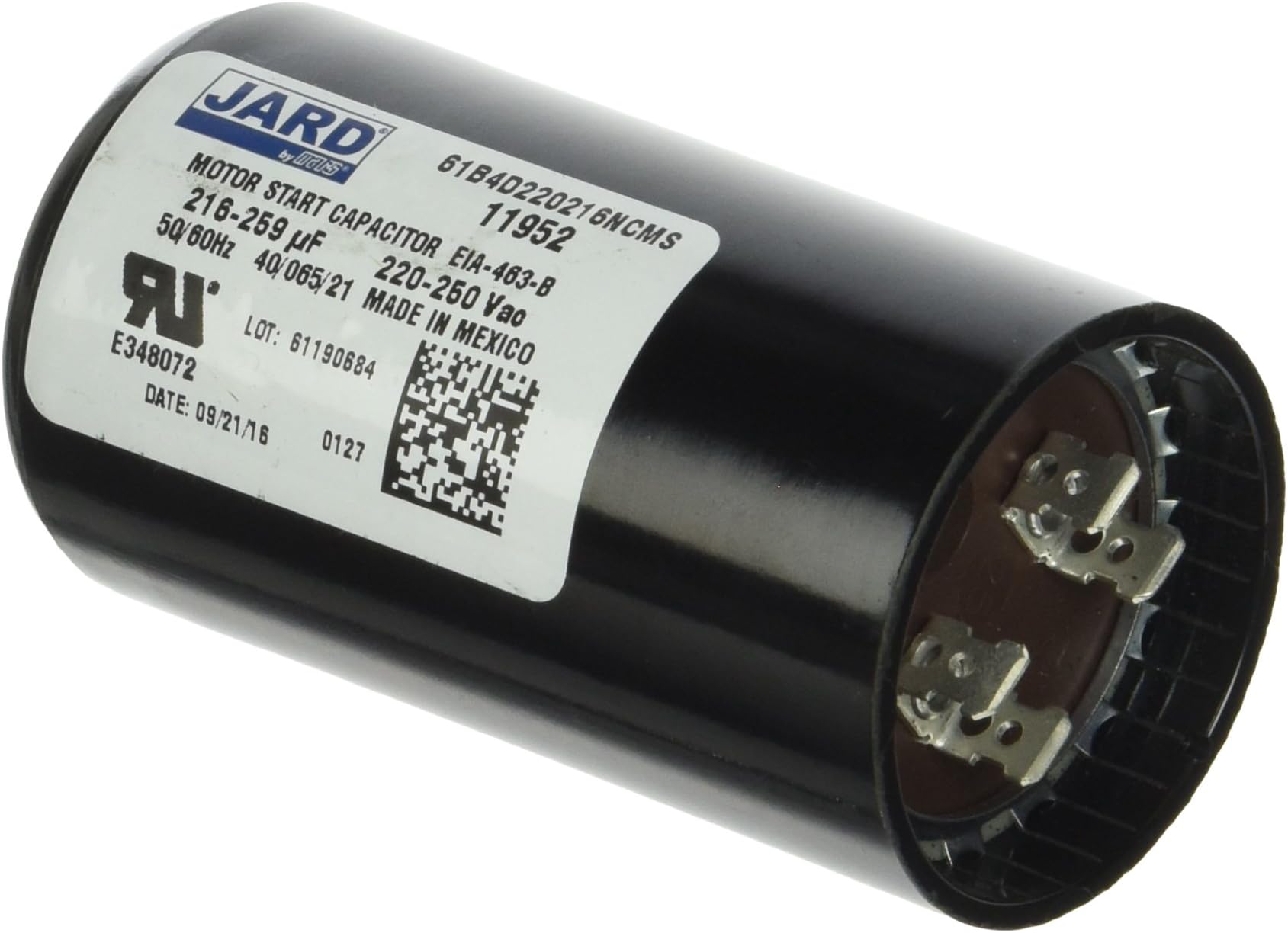 11952 Round OEM Mars2 Start Capacitor