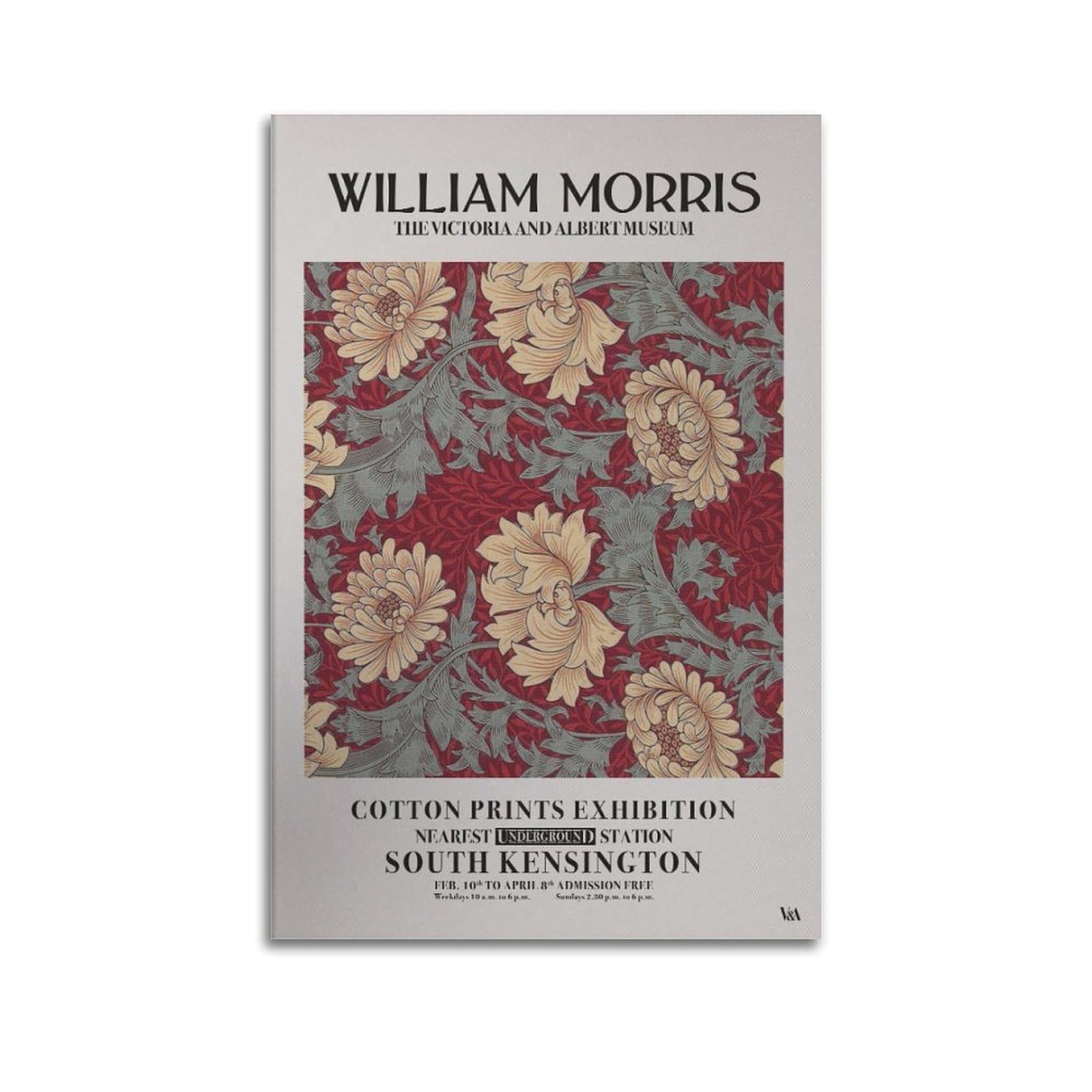 xiaoxiaoshen William Morris Exhibition Set, Nouveau1 Canvas Poster Wall Art Prints Room Aesthetic Murals Bedroom And Living Decorations 24x36inch(60x90cm)