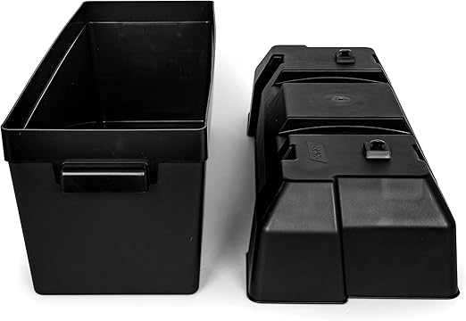 Amazon Com Camco Heavy Duty Double Battery Box With Straps And Hardware Safely Holds 2 6v Group Gc2 Batteries Or 2 12v Group 24 24m Batteries Constructed Of Durable Anti Corrosion Material Black Automotive Amazon Com Camco Heavy Duty Double Battery Box With Straps And Hardware Safely Holds 2 6v Group Gc2 Batteries Or 2 12v Group 24 24m Batteries Constructed Of Durable Anti Corrosion Material Black Automotive