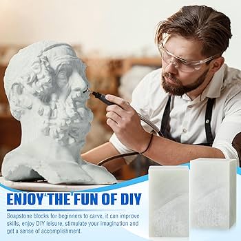 ソープストーン　考える人　石　石製　石彫　石彫り　置物 ソープストーン 考える人 石 石製 石彫 石彫り 置物 ソープ