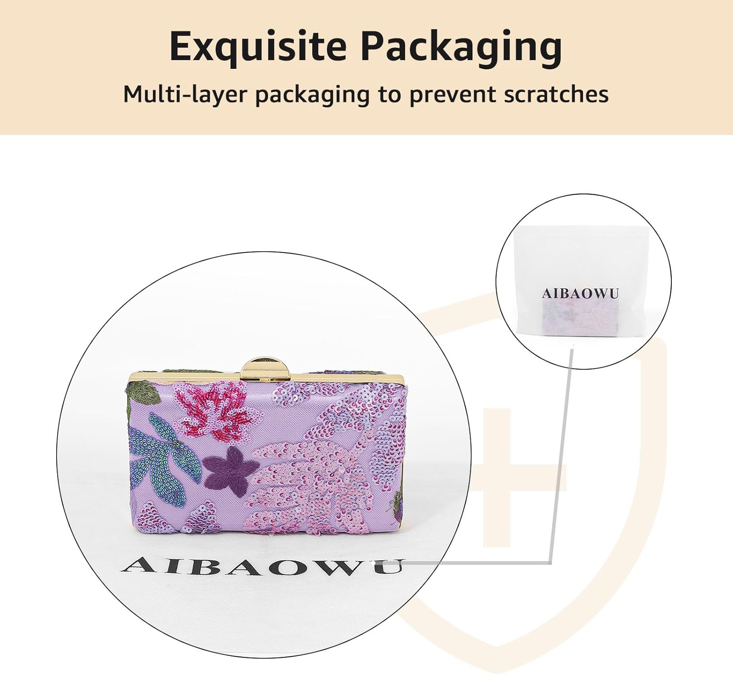 Embroidered Flower Evening Bag Floral Clutch Purse for Women Wedding Beaded Purse Sequin Clutch Shoulder Bag - Image 7