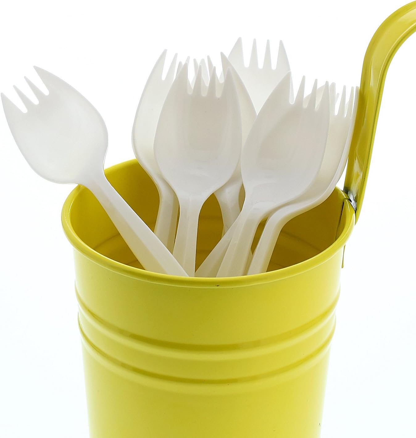 AmerCare Medium Weight Polypropylene Sporks, White, Case of 1000