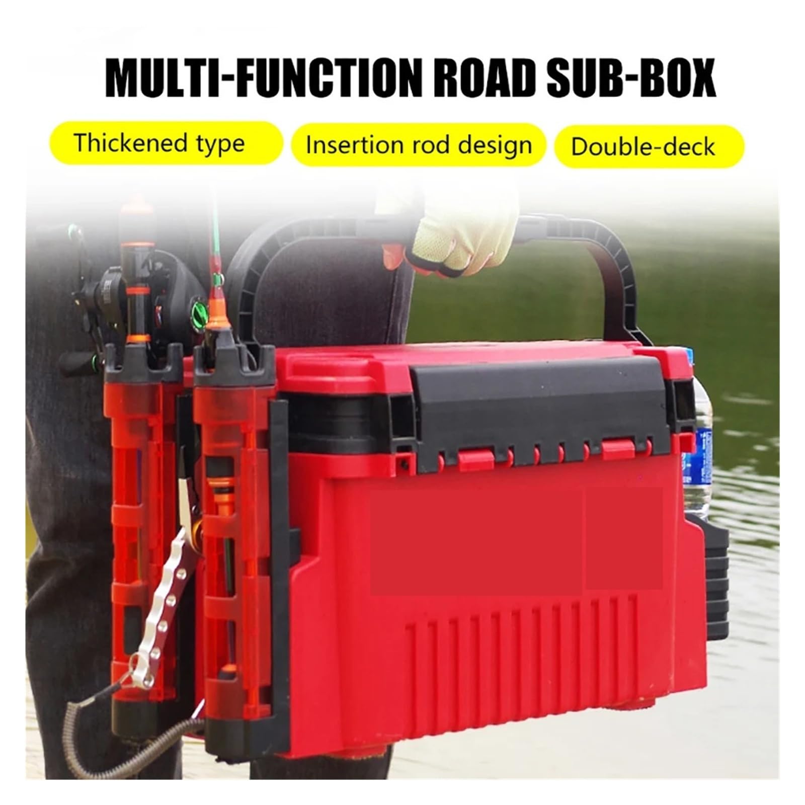Scatola Porta Attrezzi da Pesca di Grande capacità, Organizer Multifunzione for Attrezzi da Pesca, Scatola Portaoggetti Spessa for La Pesca alla Carpa per ami, Esche