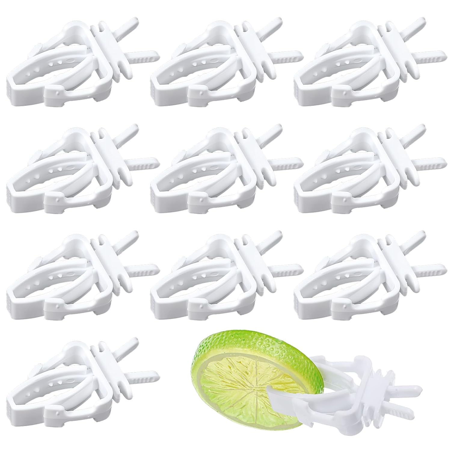 10 Pcs Bird Cage Accessories, Bird Fruit Holder and Food Clips, Budgie Cage Accessories for Feeding Fruits Vegetables, Holder for Bird Cage