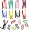 104 Pcs Cat Spring Toy, Plastic Spiral Cat Toys for Indoor Cats, Interactive Kitty Toys with 8 Colors, Durable Non-Toxic Cat Toy Springs for Kitten Exercise & Chase Fun