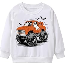 Halloween Sweatshirt Kids Glow in the Dark Dinosaur Shirt Boys Pumpkin Tops Bat Long Sleeve Cotton Outfits 1-11T