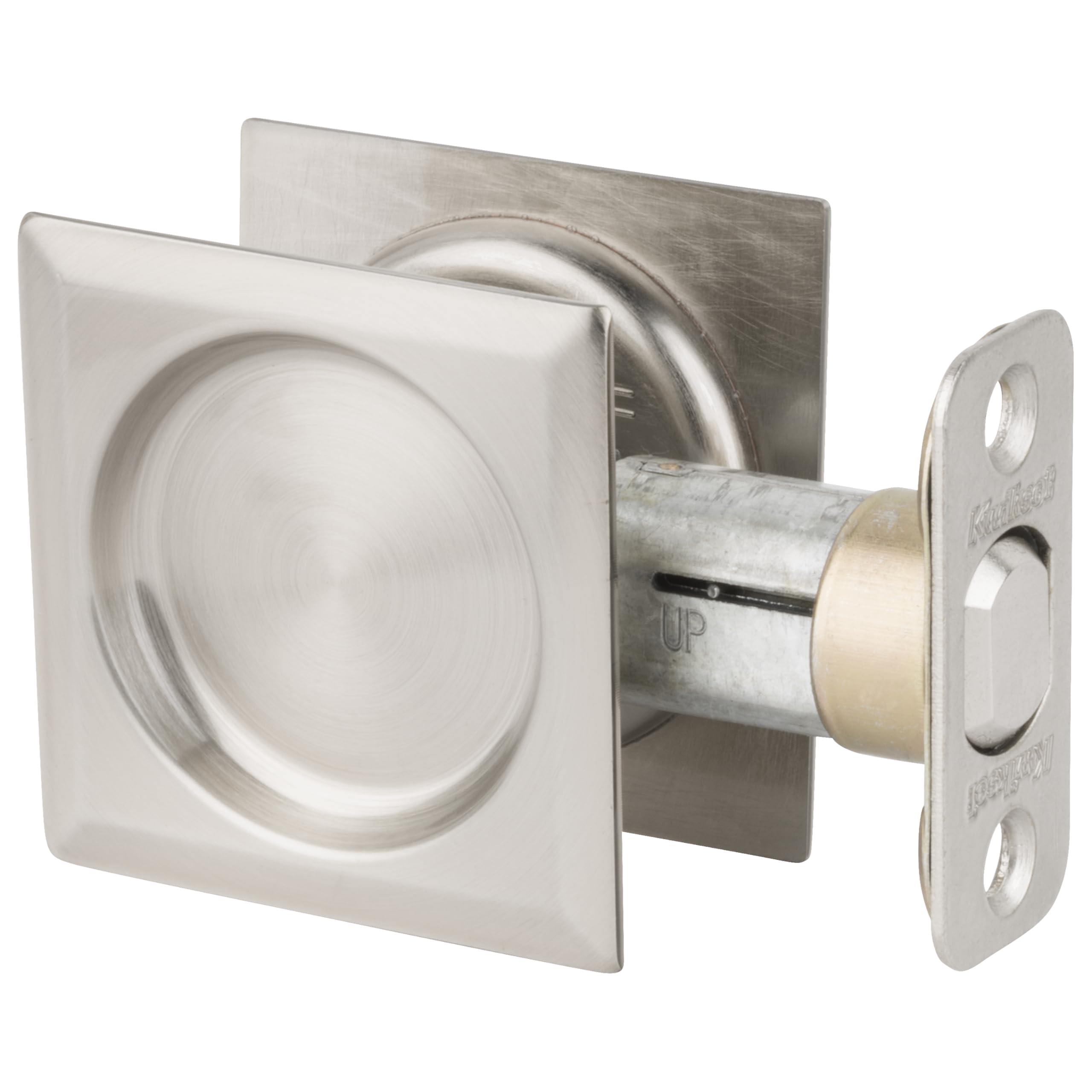 Kwikset Matte Black Pocket Door Lock - Unlocked Security -11