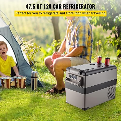 Miniatura 2 de VEVOR Refrigerador de 12 voltios, 48 cuartos de galón (45L) congelador portátil de enfriamiento rápido con control de aplicación (-468),