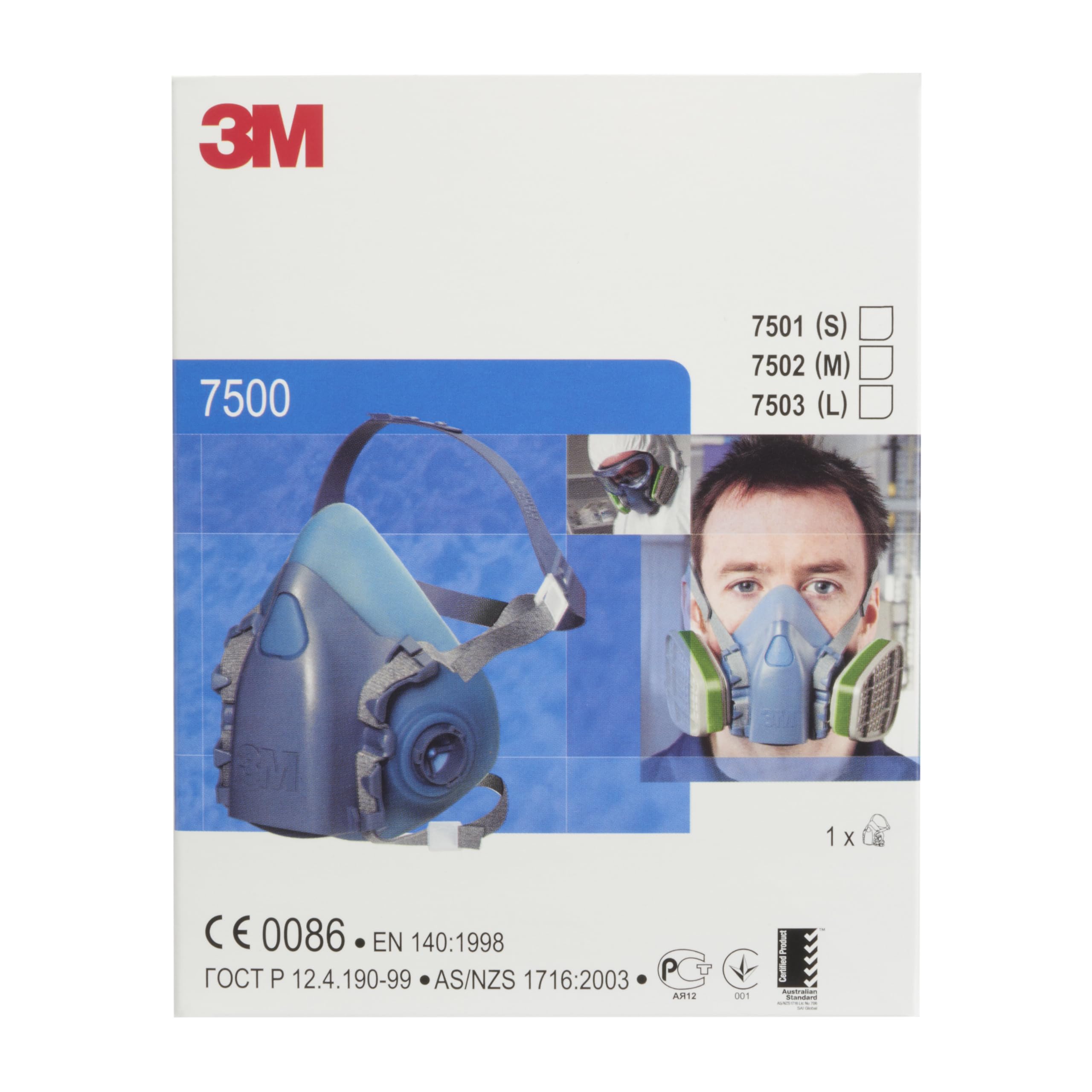 3M 7501 - Respirador para mascarillas de seguridad