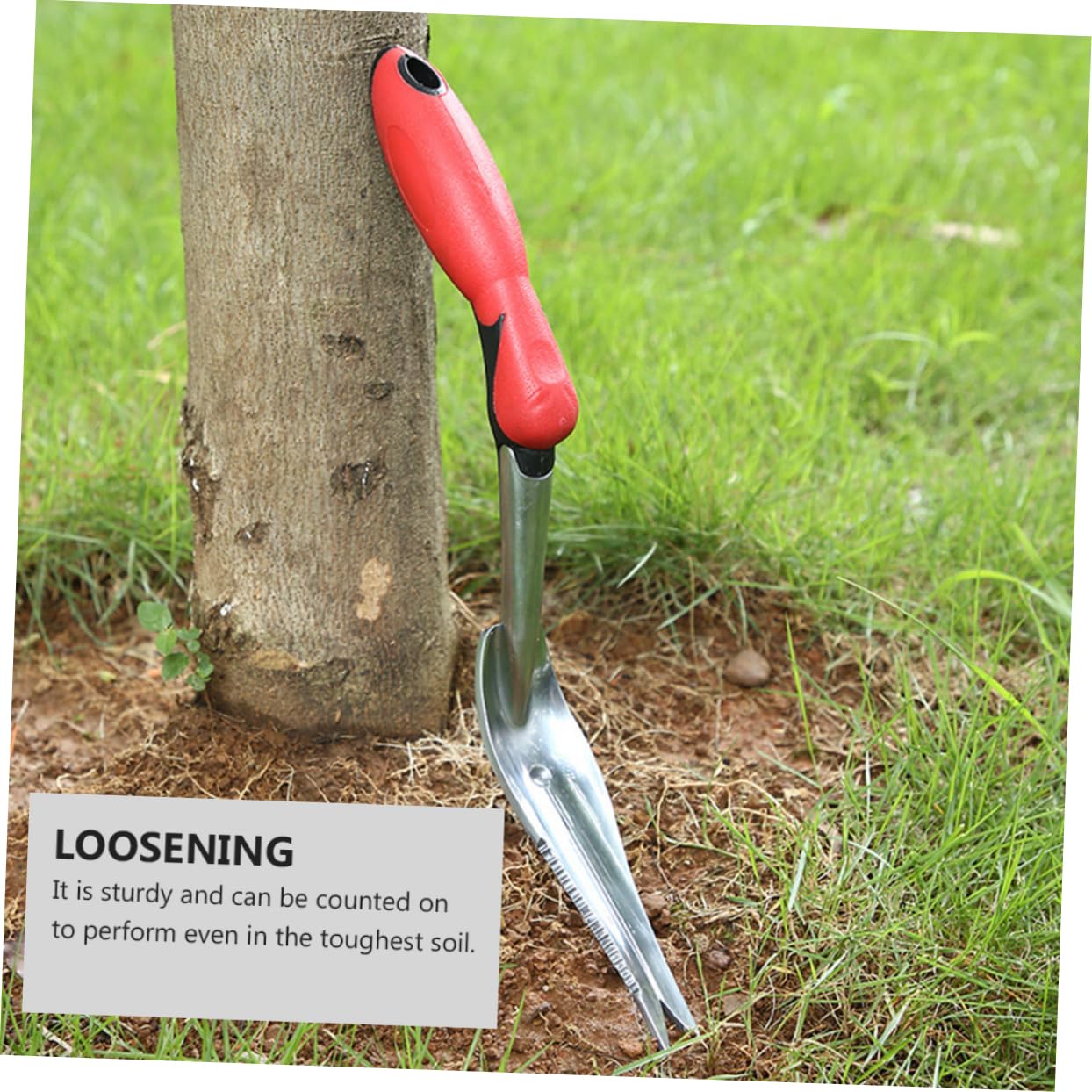 TOYANDONA Manual Weeder da Giardino in Ferro Rosso per Diserbo Manuale