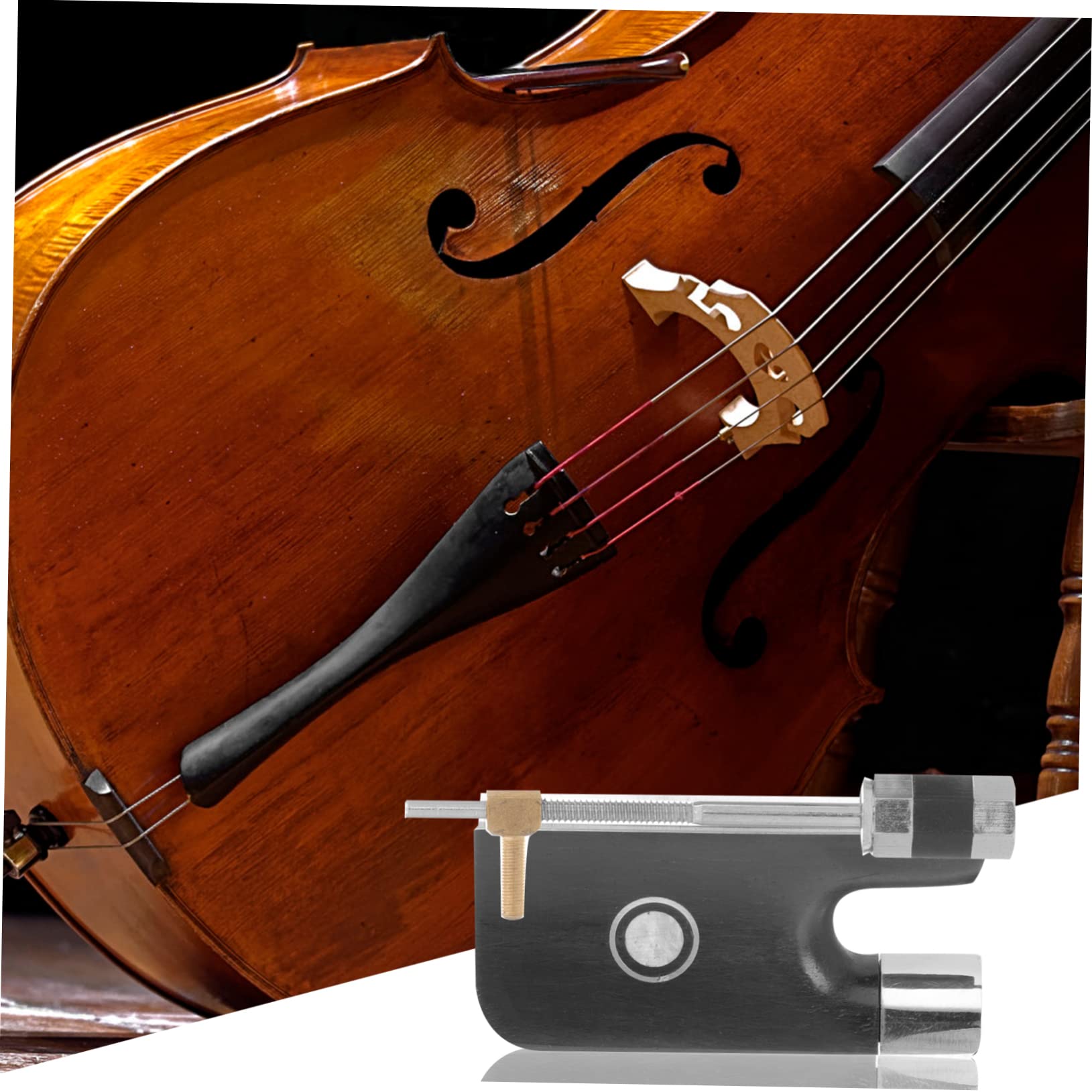 TOYANDONA 5 Set Accessori Per Violino Rana Musicale Strumenti Professionali Rana ' Del Violino Dello Studente Accordatore Per Violino a Clip Alunno Metallo Attrezzatura Di Legno