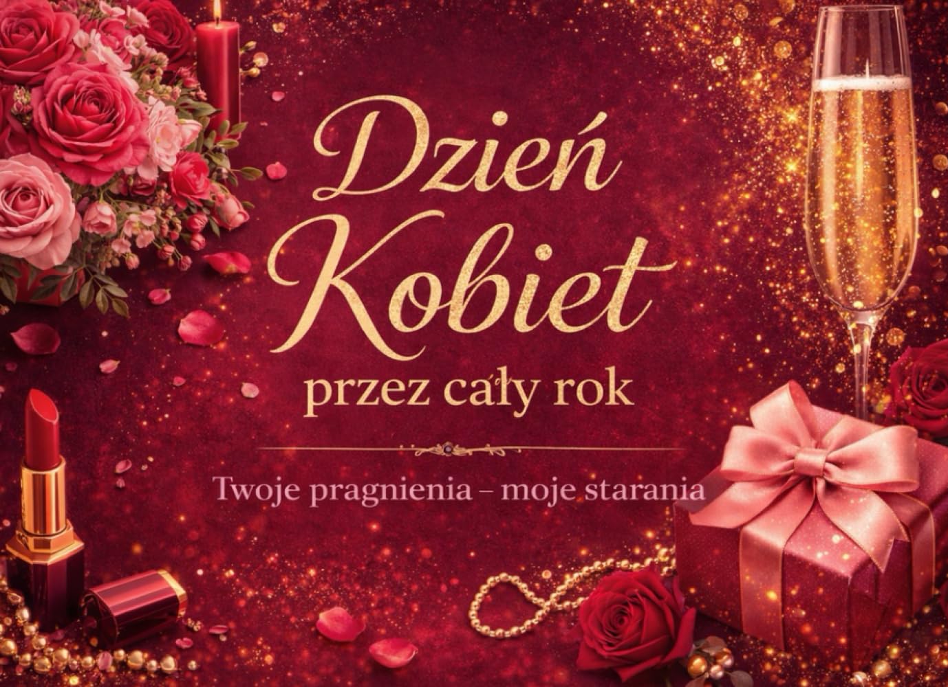 Dzień Kobiet przez cały rok.: Twoje pragnienia - moje starania.