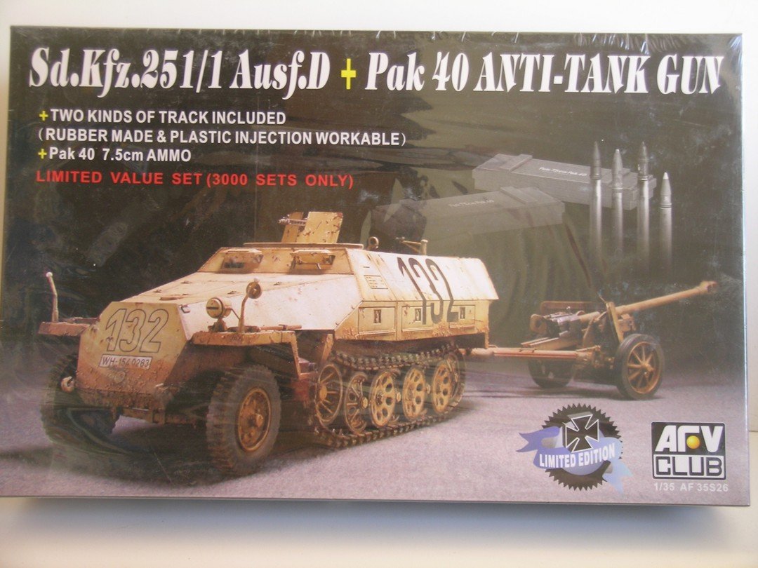 Amazon | AFV Club 1 : 35 Sd。KFZ。251 / 1 Ausf。D + Pak 40対戦車銃