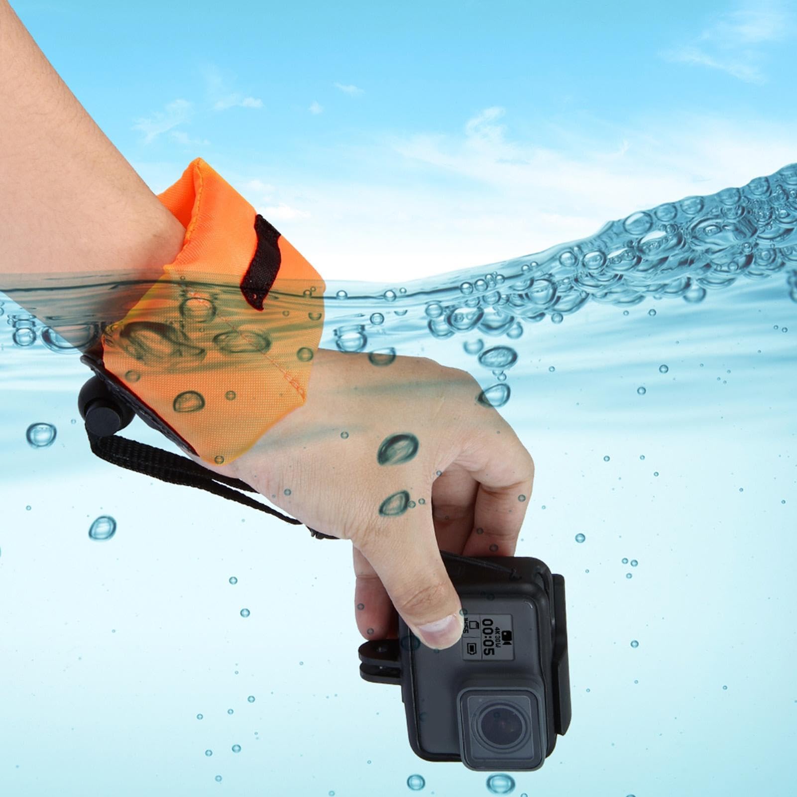 Catcan 4x Wasserdichte Kamera-Schwimmgurte - Auftrieb Für Unterwasserkameras & Handys (bis 200g)