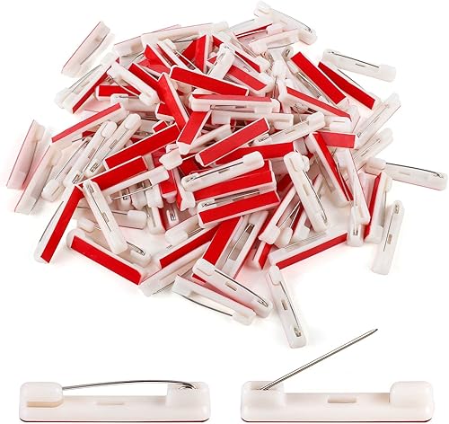 200 pines de barra de seguridad de 1.46 pulgadas, pasadores de seguridad grandes para etiqueta de nombre, pines adhesivos para manualidades para
