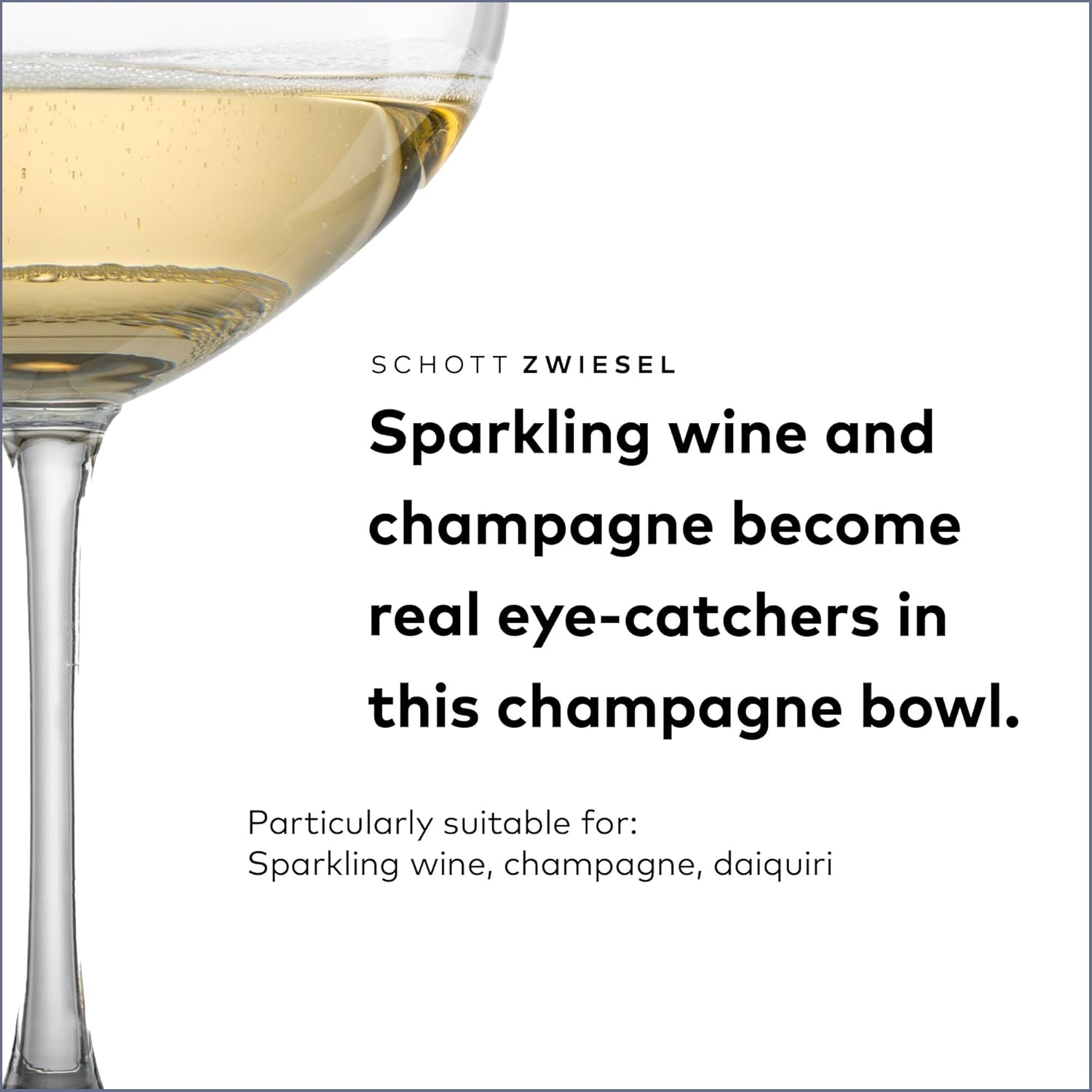 SCHOTT ZWIESEL Bar Special Champagne Bowl (Set of 6), Elegant Champagne Glasses, Dishwasher-Safe Tritan Crystal Glasses, Made in Germany (9.5 Ounce) - Image 3