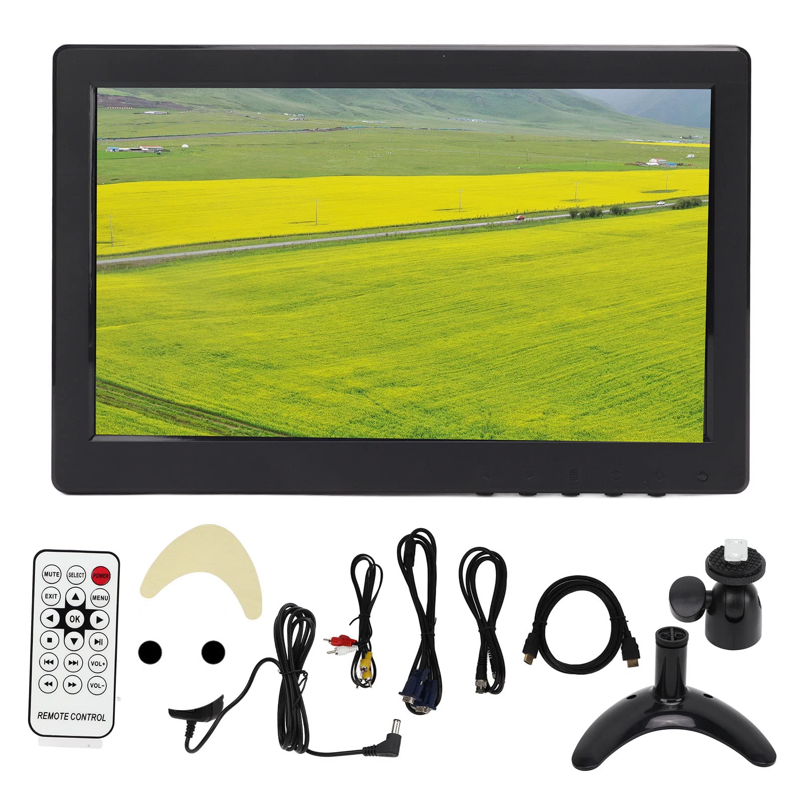 Przenośny Monitor TFT LCD o Przekątnej 19 Cali z Wejściem HD AV BNC USB DC do Telewizora Komputerowego (wtyczka UE)