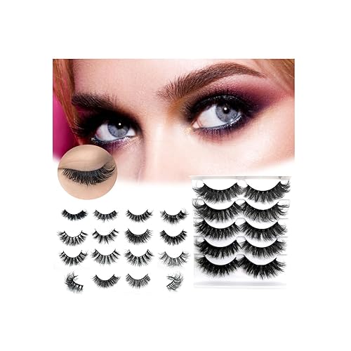 Pestañas de lujo estilo visón paquete múltiple pestañas pestañas pestañas volumen falso dramático paquete pestañas visón pares pestañas pestañas