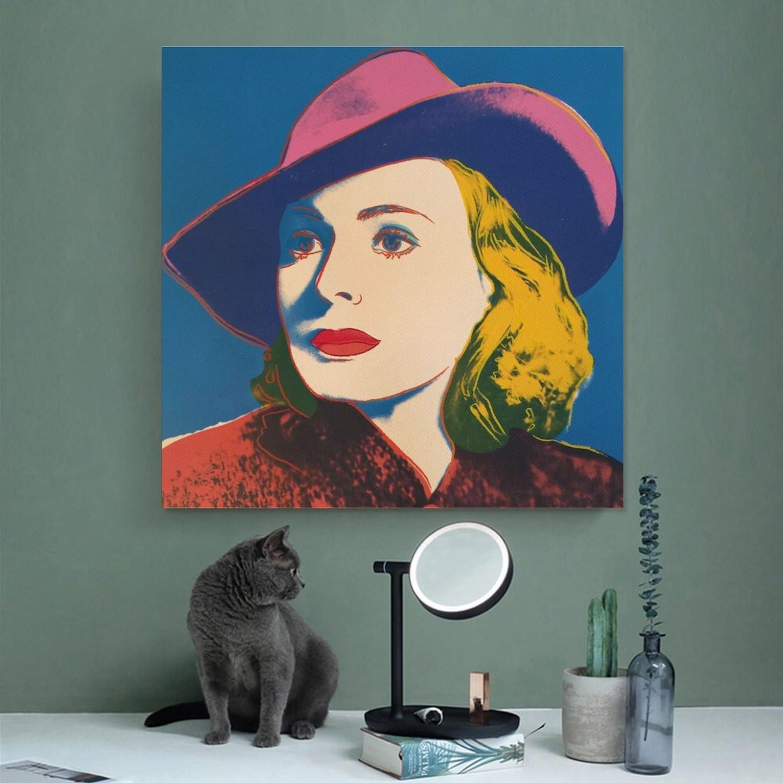 Amazon.co.jp: 画家 芸術家アンディ・ウォーホル ウシ版画エリザベス