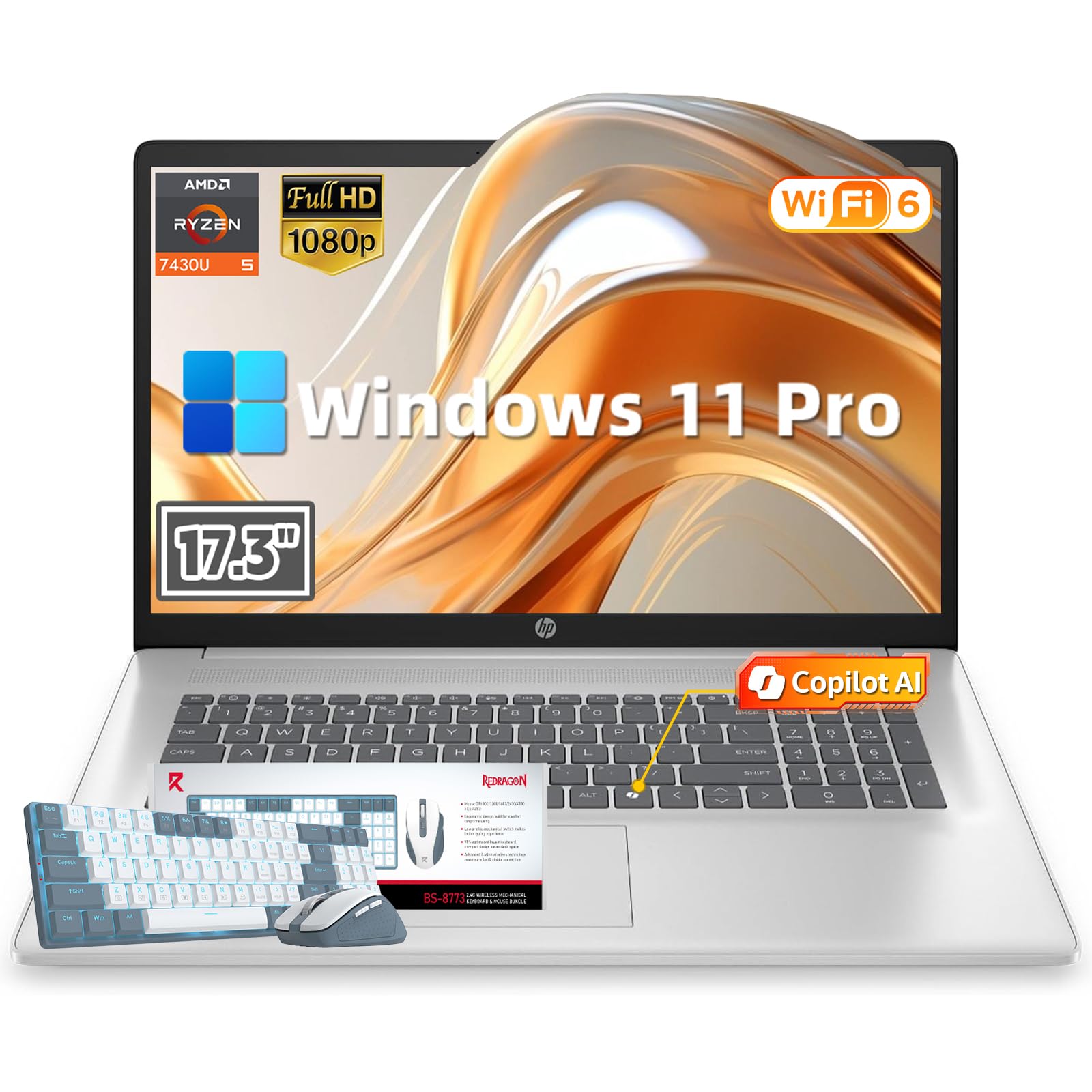 Amazon.co.jp: HP 17インチノートパソコンビジネス、AMD Ryzen 5 7430U