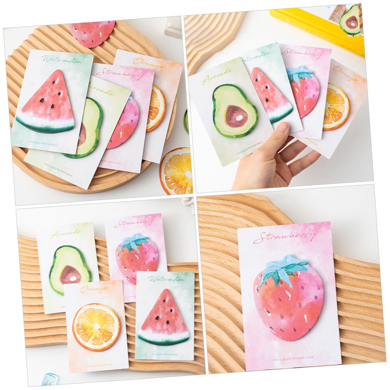 SHINEOFI 5 Pièces 8 Notes Autocollantes Amusantes Bloc - notes De Poche Blocs - notes Mémo Note De Ménage Stickers Autocollants Pour Livres Note Autocollant Blocs - notes Autocollants Papier