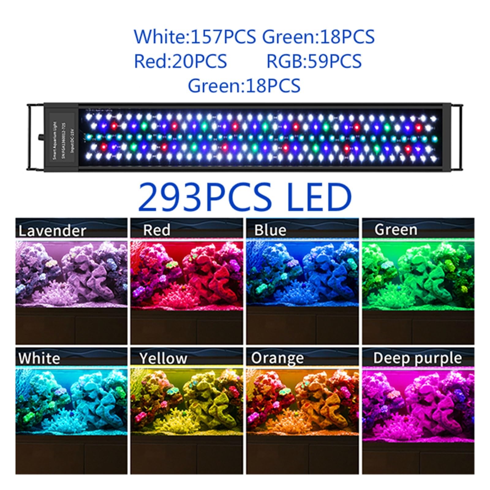 oświetlenie akwarium 120cm oświetlenie LED do akwarium oświetlenie do akwarium lampa podwodna akwaria oświetlenie dekoracyjne posadzone światła IP68 wodoodporne do akwarium roślinnego