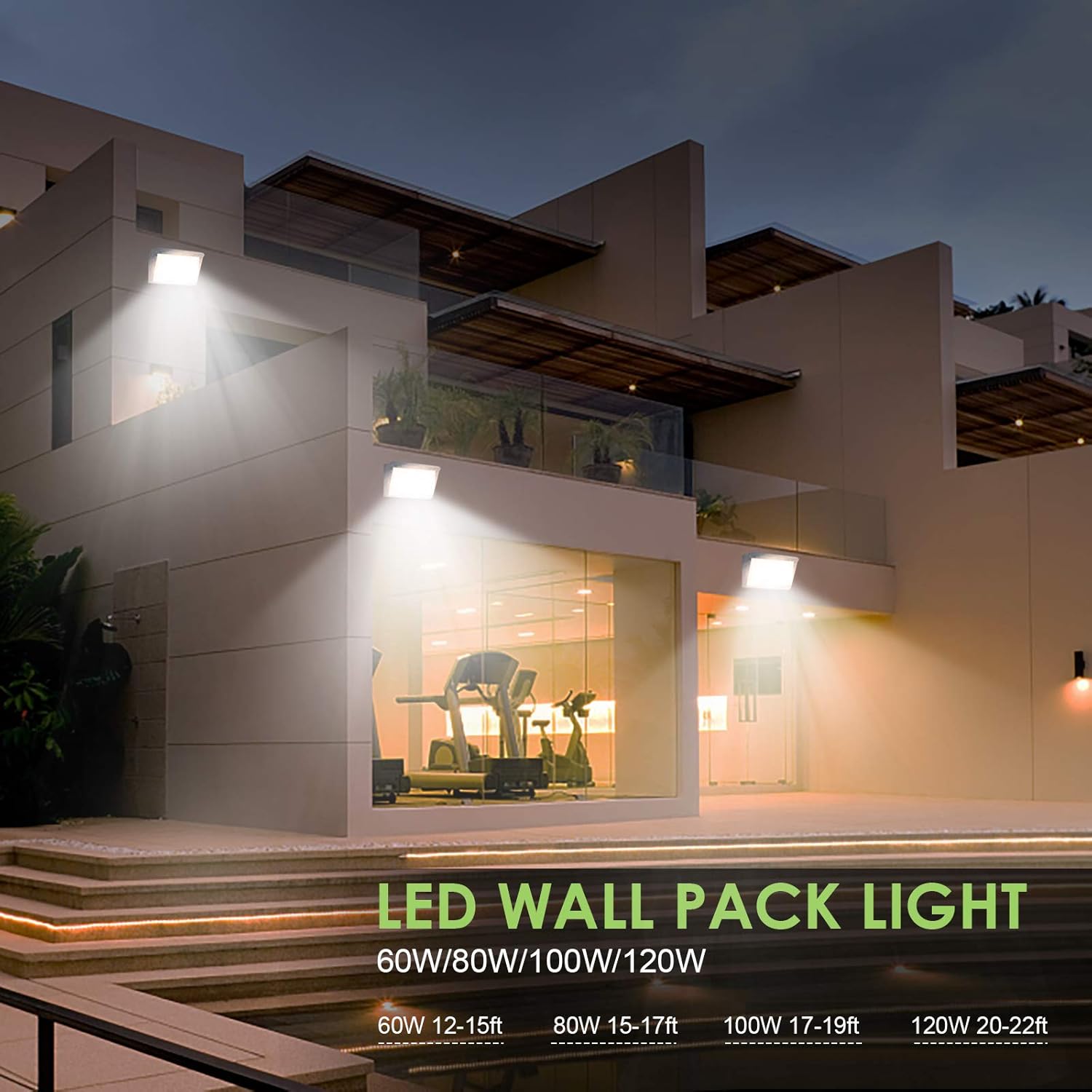 Uр Tо 50% оƒƒ 120W LED Wall Pack Light with Dusk-to-Dawn Photocell, 14400Lm 5000K Daylight Commercial Security Lighting, 840W MH Equivalent, Waterproof LED Outdoor Wall Mount Light for Warehouses, Parking Lots Nеw Prоduсt 120W LED Wall Pack Light with Dusk-to-Dawn Photocell, 14400Lm 5000K Daylight Commercial Security Lighting, 840W MH Equivalent, Waterproof LED Outdoor Wall Mount Light for Warehouses, Parking Lots