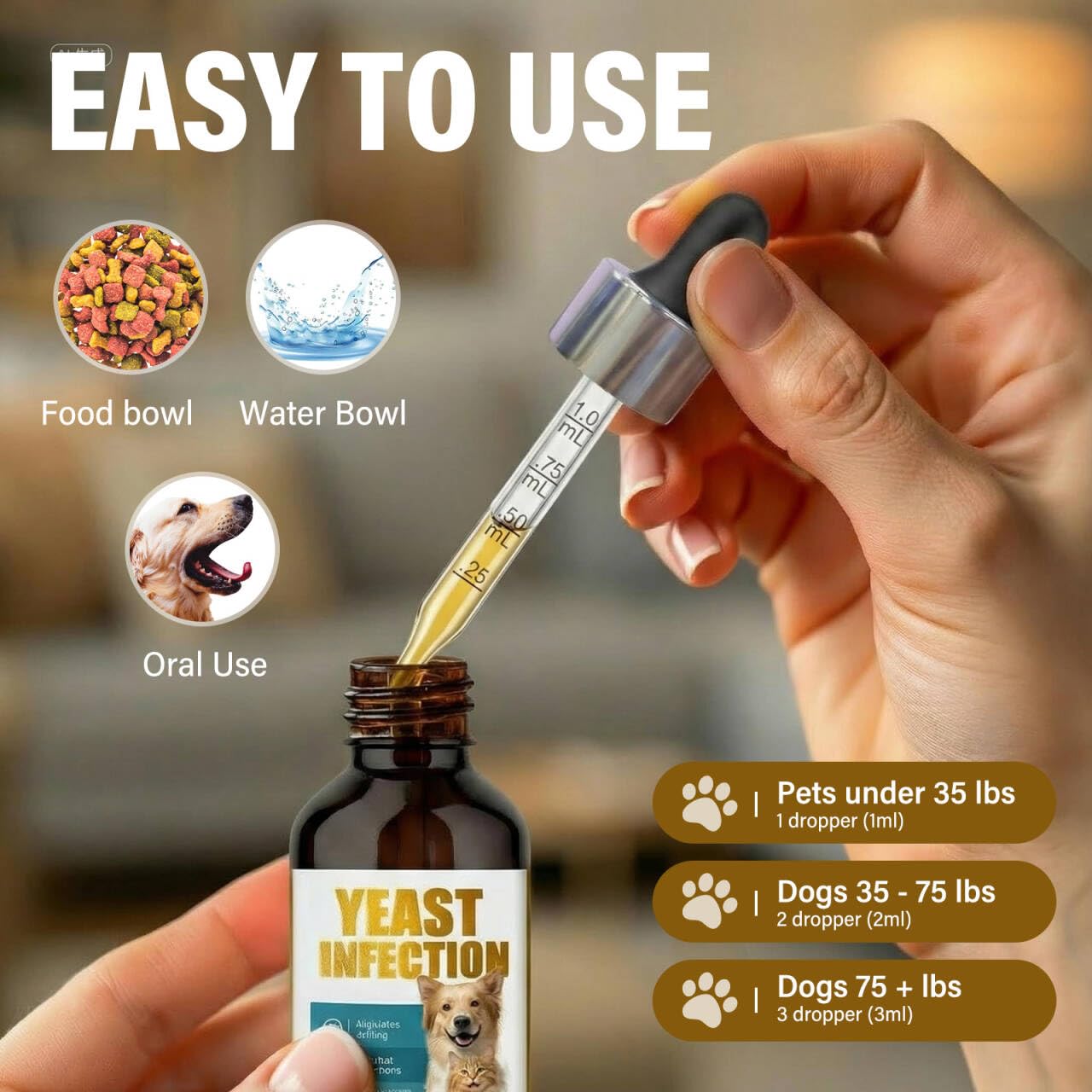 TWMKLP Yeast Infection Treatment for Dogs - Soothing Ear & Skin Relief for Itch & Inflammation, Natural Dog Allergy Support - image 7