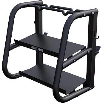 GORILLA SPORTS Multi-functional 2 Tier 300kg Steel Dumbbell Stand
