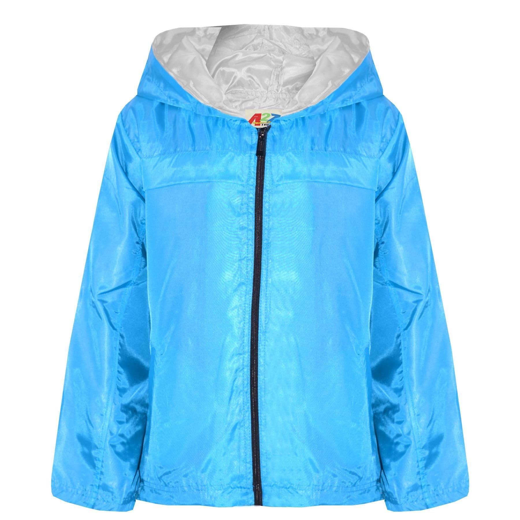 A2z 4 Kids Girls Aqua Boys Raincoats Jackets Kids Lightweight Kag Mac- Raincoat Jacket 449 13