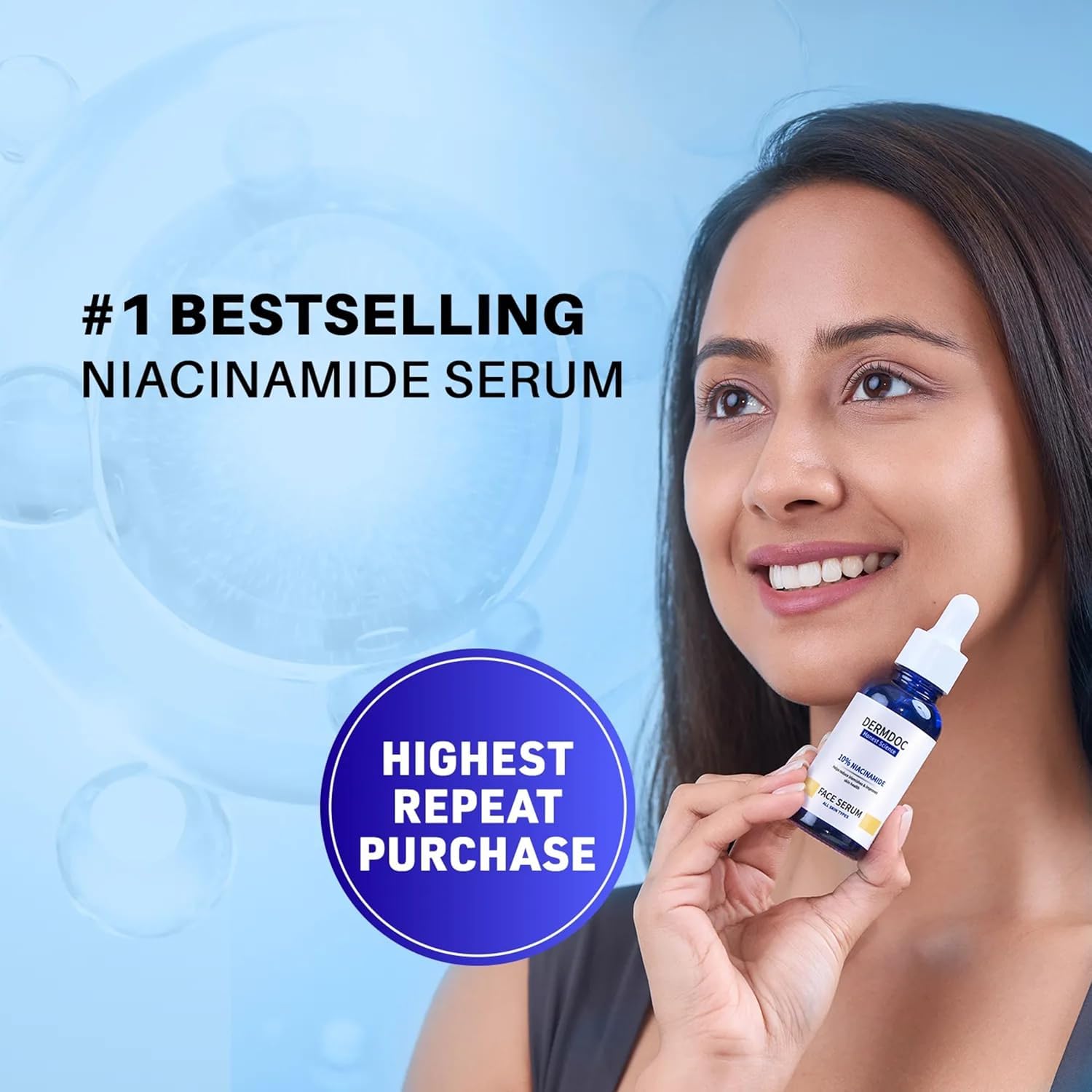 DermDoc by Purplle 10% Niacinamide Face Serum (15ml) | niacinamide serum 3