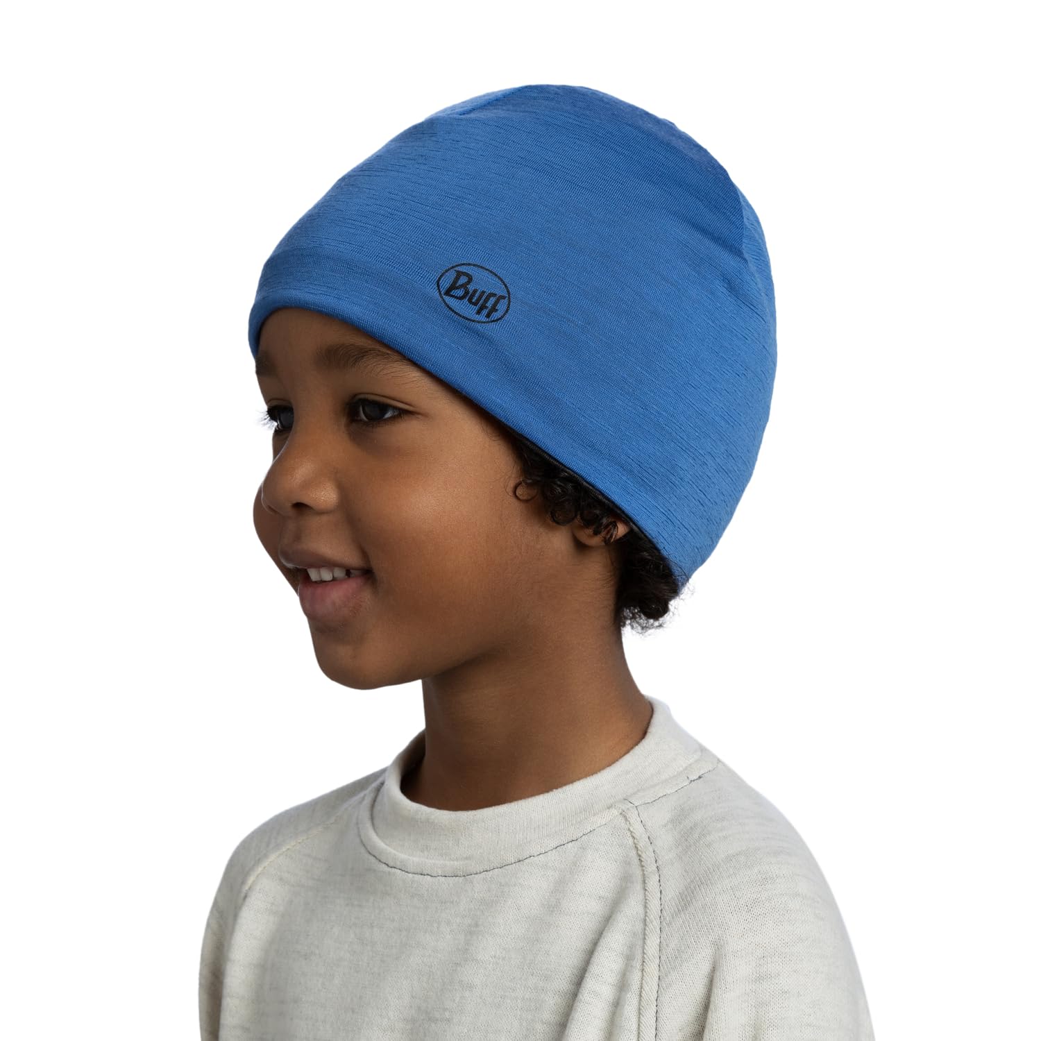 Buff Dwustronna czapka LW Merino Chłopiec Dziewczynka, Wielofunkcyjny Szalik 100% Wełna Merino, Piesze wycieczki, Na Zewnątrz, Trwały, Lekki, Jeden Rozmiar, Niebieski