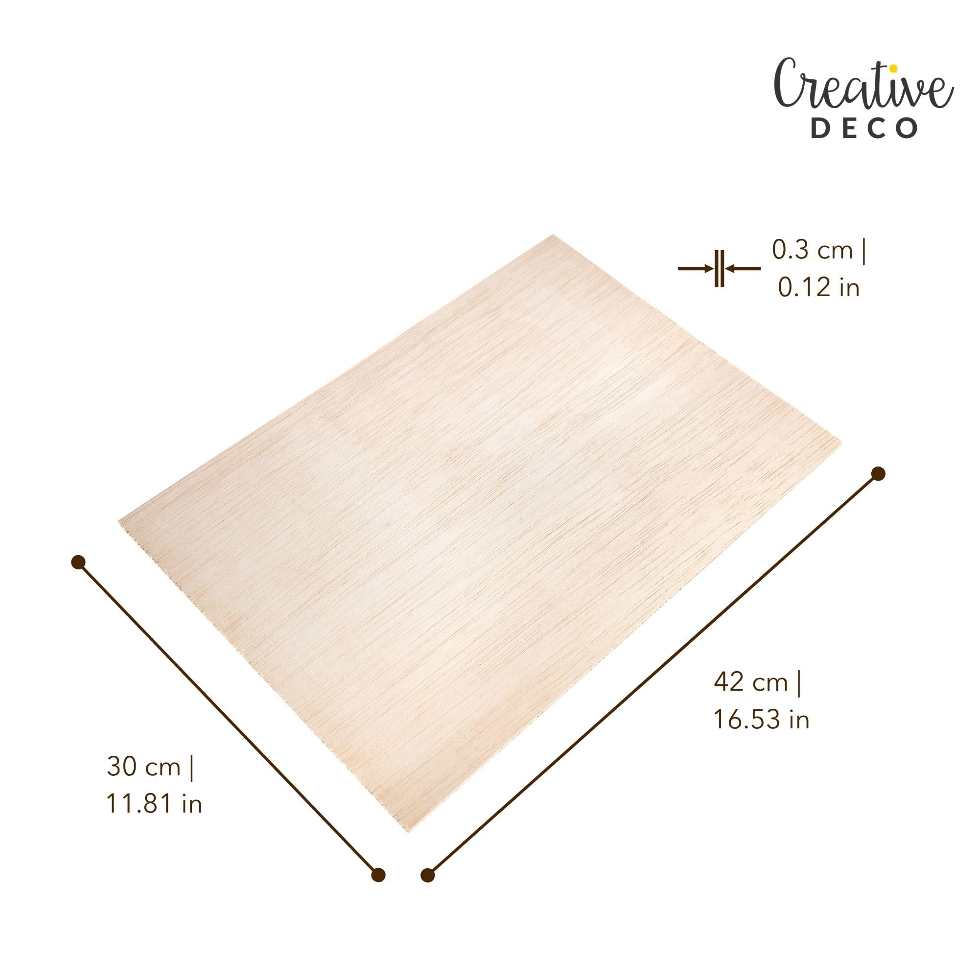 Creative Deco 26 x A3 Sperrholzplatte 3mm | 420 x 300 (+/- 2) mm