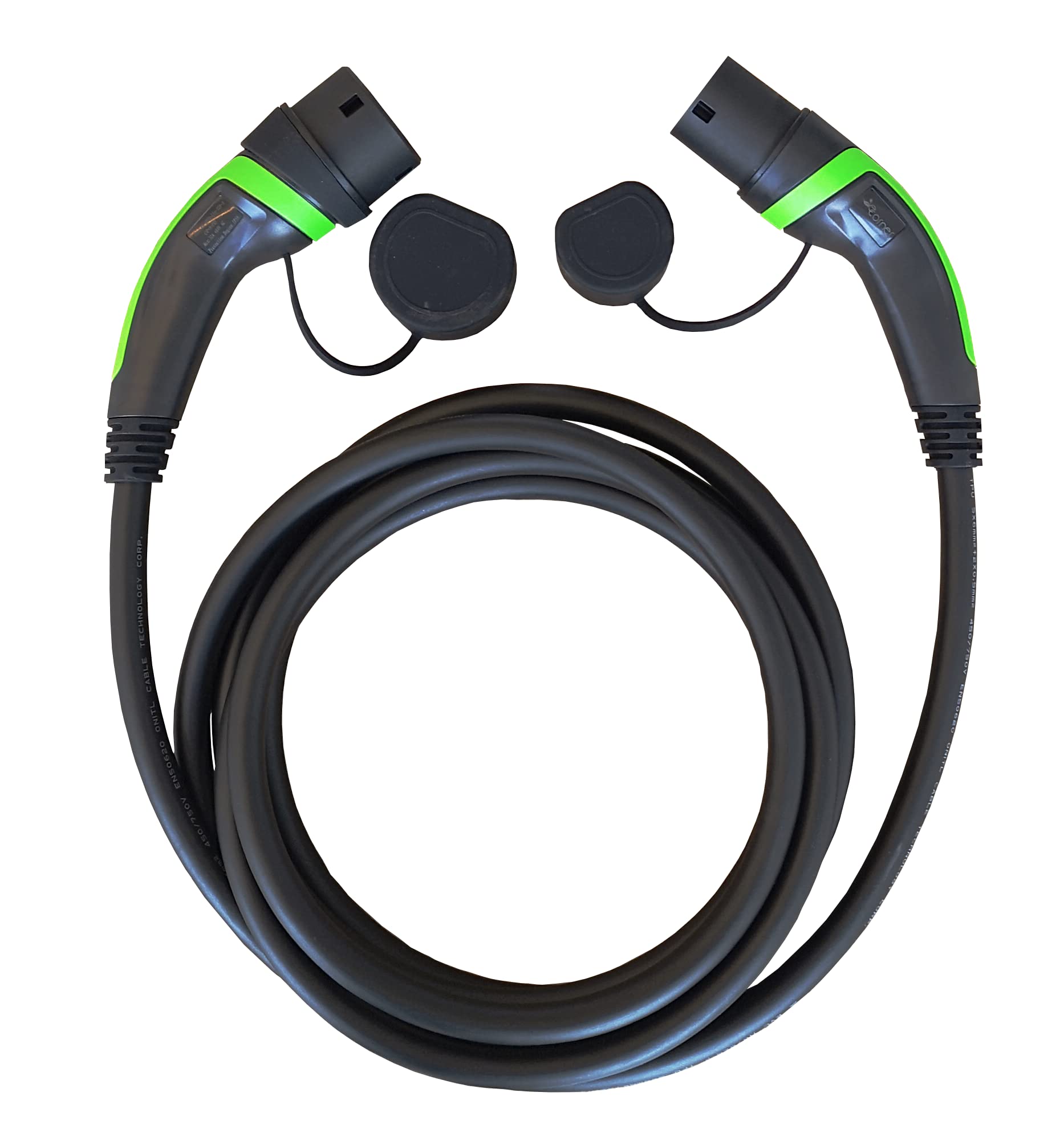 E-Corner Elektryczny kabel do ładowania samochodu Wersja 2.0 Gniazdo typu 2 - wtyczka typu 2 16A 230V jednofazowa | 5M