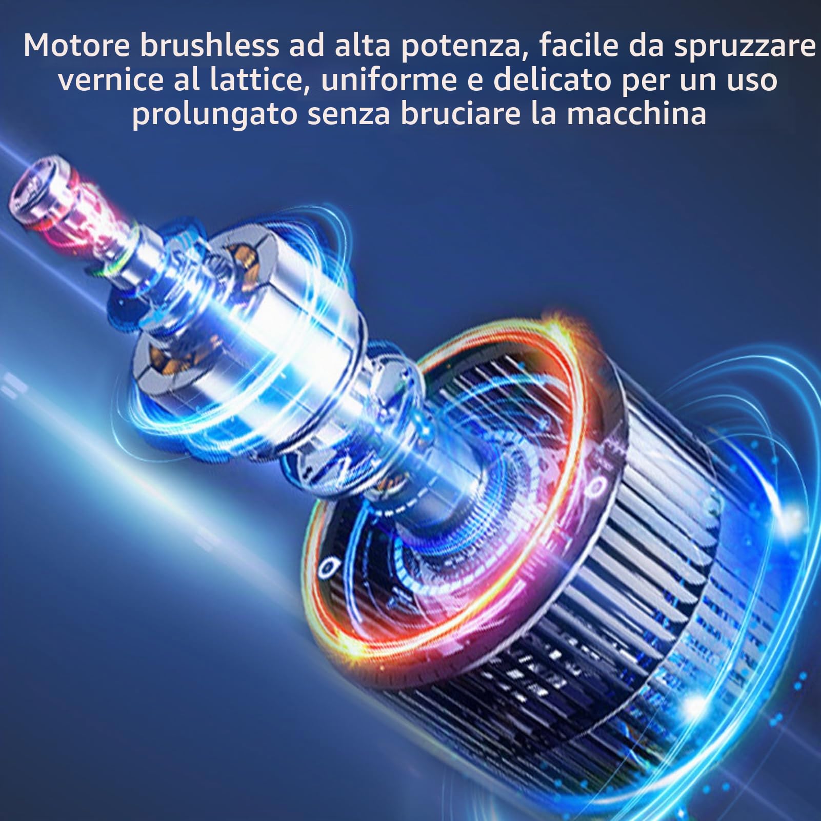 Shkalacar Sostituzione dello Spruzzatore Vernice Senza Fili, Batteria Max 20 V RYOBI con Contenitore 1000 ml Interni ed Esterni Casa/Mobili/Armadi/Pareti/Recinzione/Soffitto (Batteria Non Inclusa)