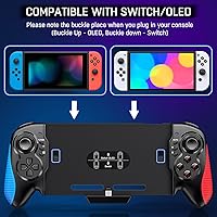 Vista 5 de Controlador de interruptor para Nintendo SwitchOLED controlador de Joypad de una pieza de repuesto para Nintendo Switch Pro control remoto