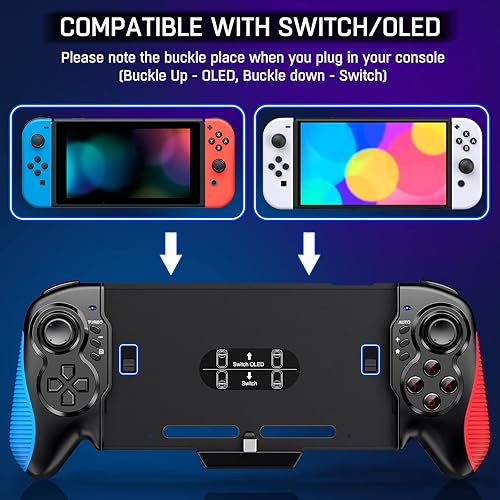 Miniatura 5 de Controlador de interruptor para Nintendo SwitchOLED controlador de Joypad de una pieza de repuesto para Nintendo Switch Pro control remoto de
