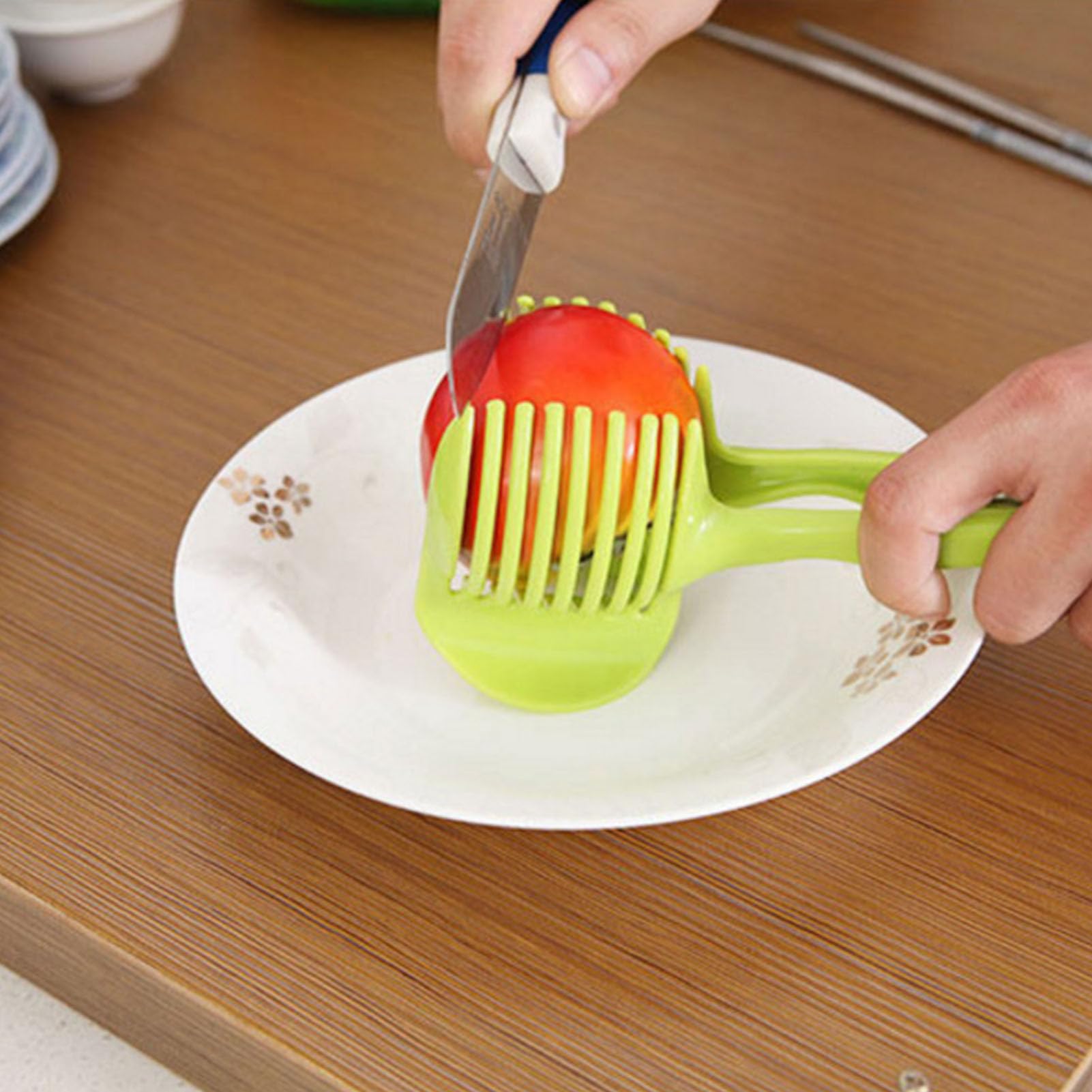 Taglia Pomodori E Limoni Multifunzione A Pinza - In Lega Di Alluminio, Affetta Kiwi E Frutta, 18,5 Cm - 2