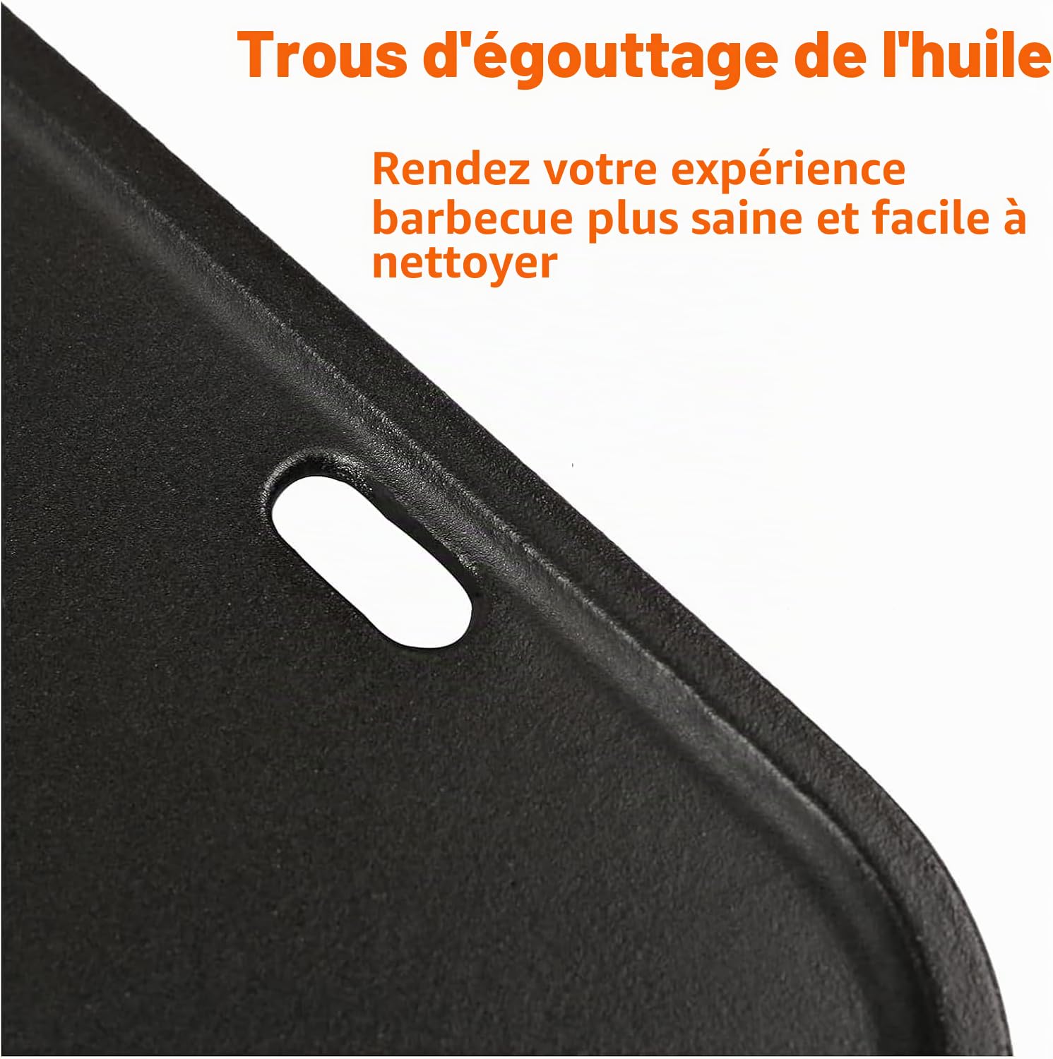 Denmay 6558 32 X 21.8CM Plancha de Cuisson pour modèles de Gril Weber Q100, Q1000, Q120, Q1200, Fonte Plaque Gril à Gaz Pièces de Rechange, 1 Paquet