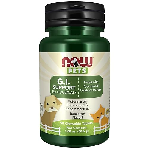 NOW Pet Health, G.I. Support Supplement, Formulated for Cats &