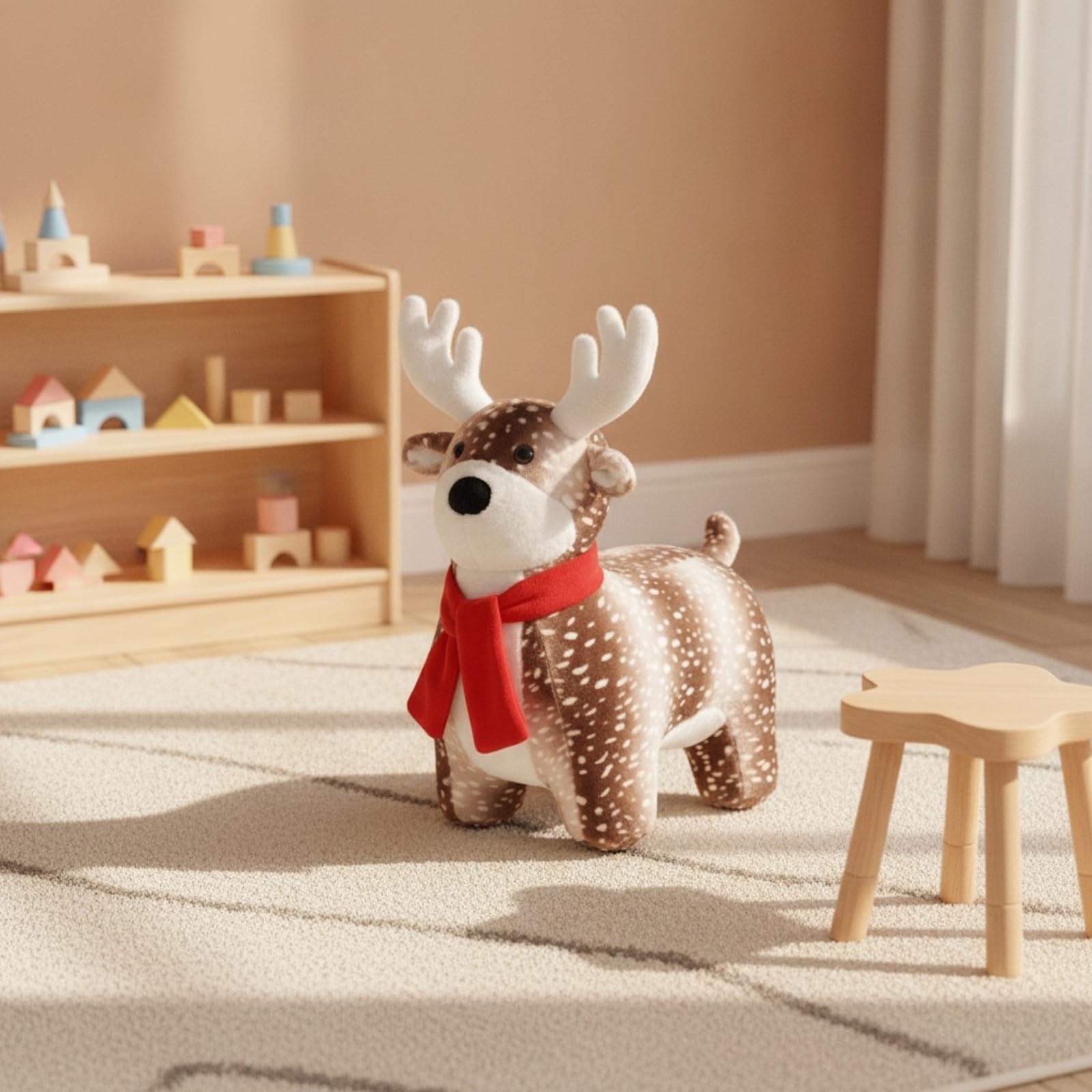 Amagogo Taburete con Ruedas Resistente Mueble | Acolchado, Seguro, Banco, para Guardería, Niños