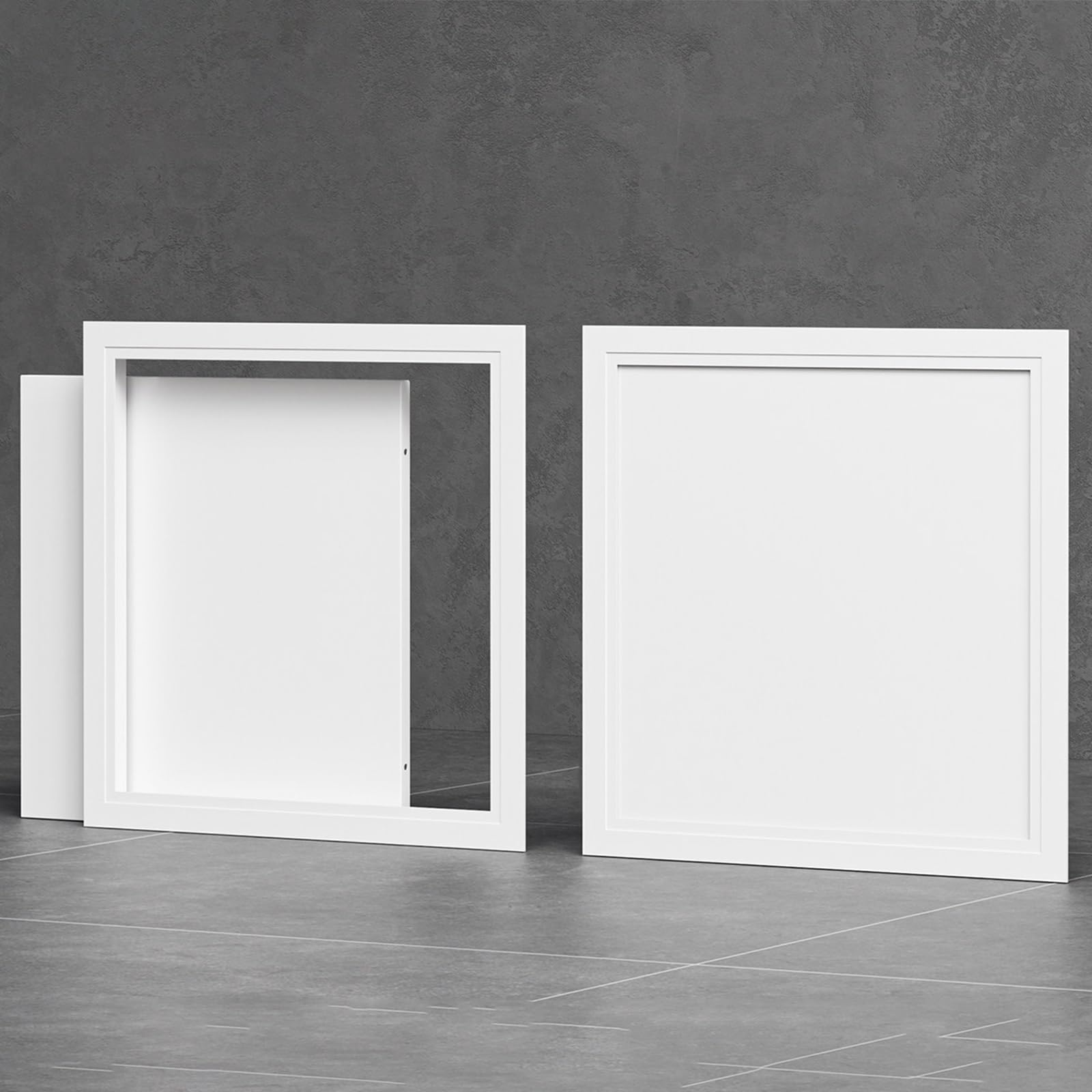 WEKONUMEX Inspection Hatch Revision Door, Decorative Aluminum Ceiling Access Panel With Removable Tray White Multiple Sizes(6x6in(15x15cm))