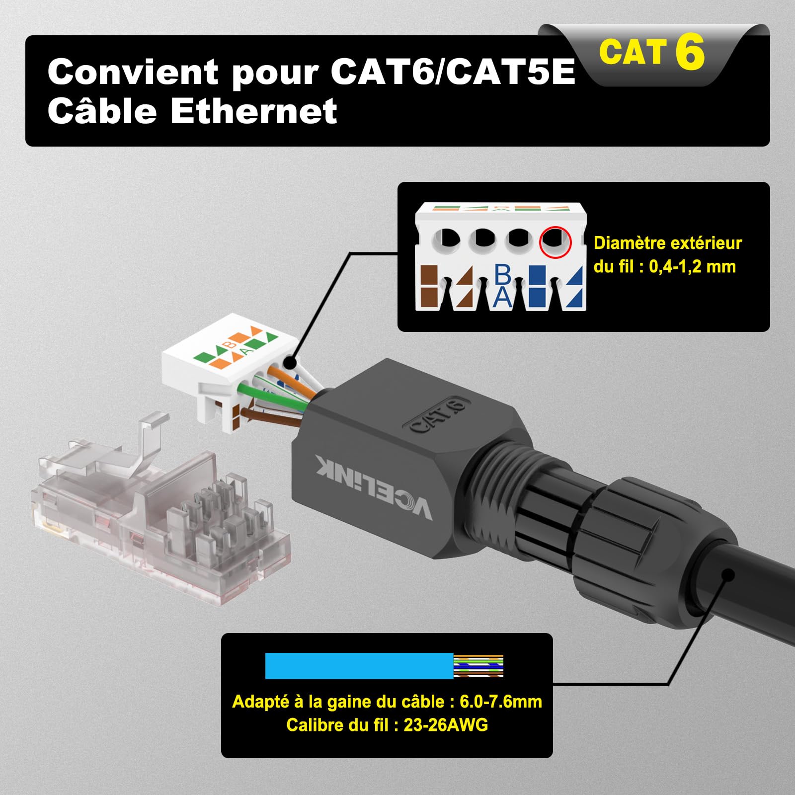 Delock 86927 RJ45-stekker Cat.6A STP zonder gereedschap