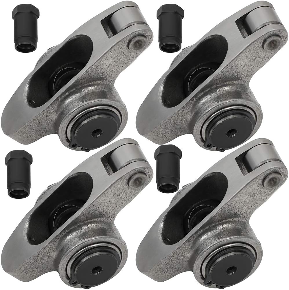 ECCPP Roller Rocker Arm 1.6 Ratio 7/16" Studs Fit for Ford 289 302 351W Set of 4